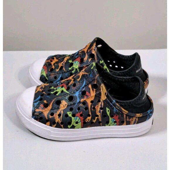 Skechers Foamies Guzman Steps Lil Dino Round Toe Slip On Water Shoes Child 6 - Picture 1 of 10